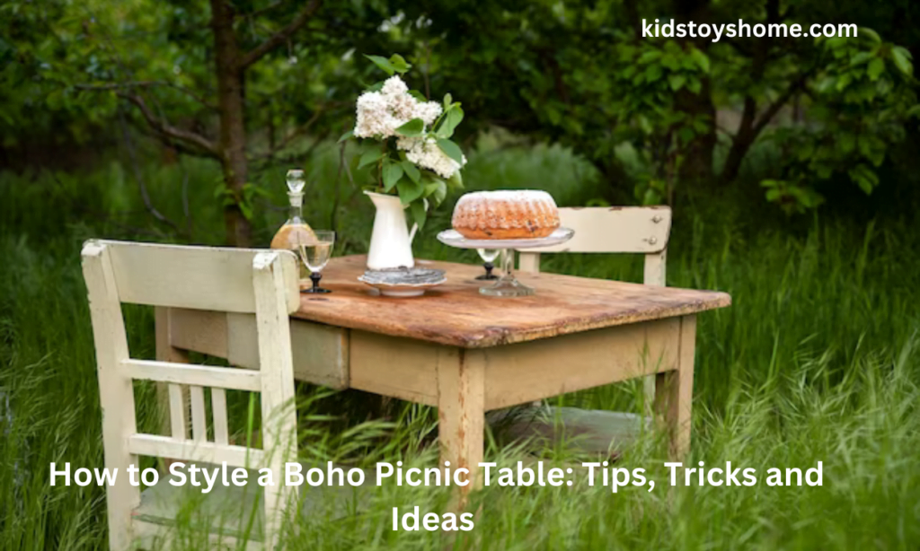 How to Style a Boho Picnic Table: Tips, Tricks and Ideas
