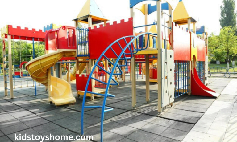 metal playground slide