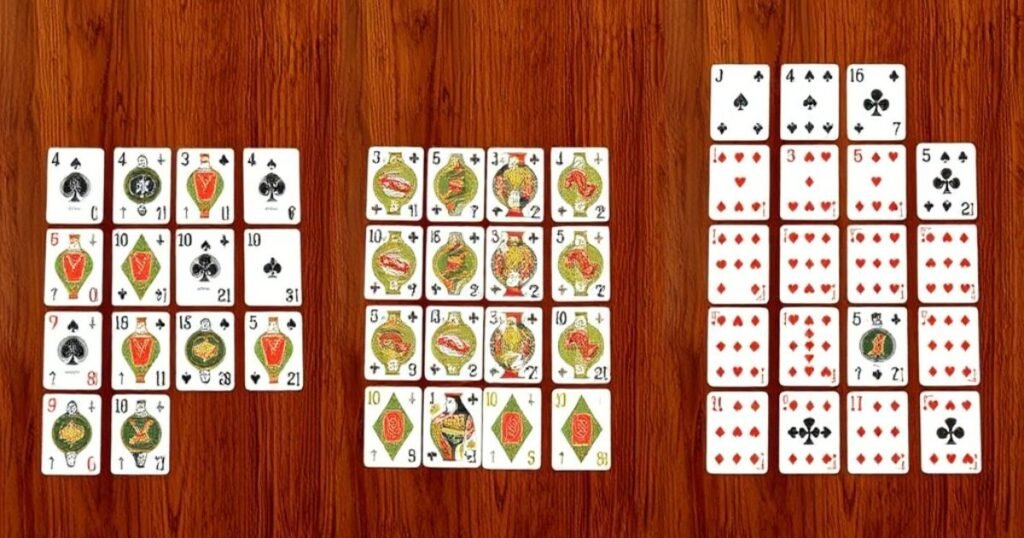 Golf Card Game 2x3 grid layout example